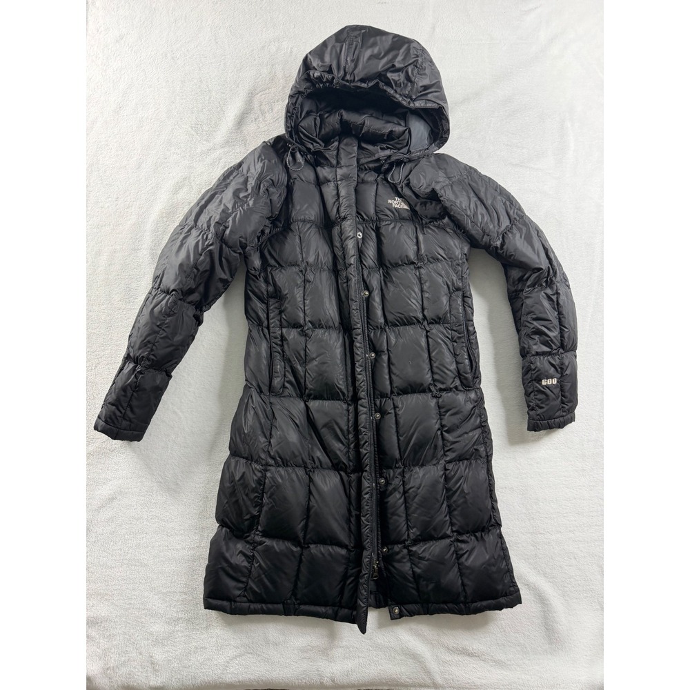 The North Face Metropolis 600 Down Parka Jacket Black Womens Medium